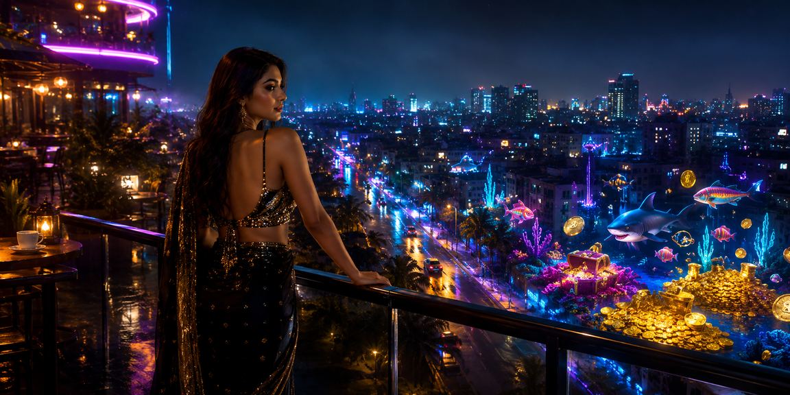 গাজীপুরে নিয়ন আলোয় ফিশিং গেম থিম