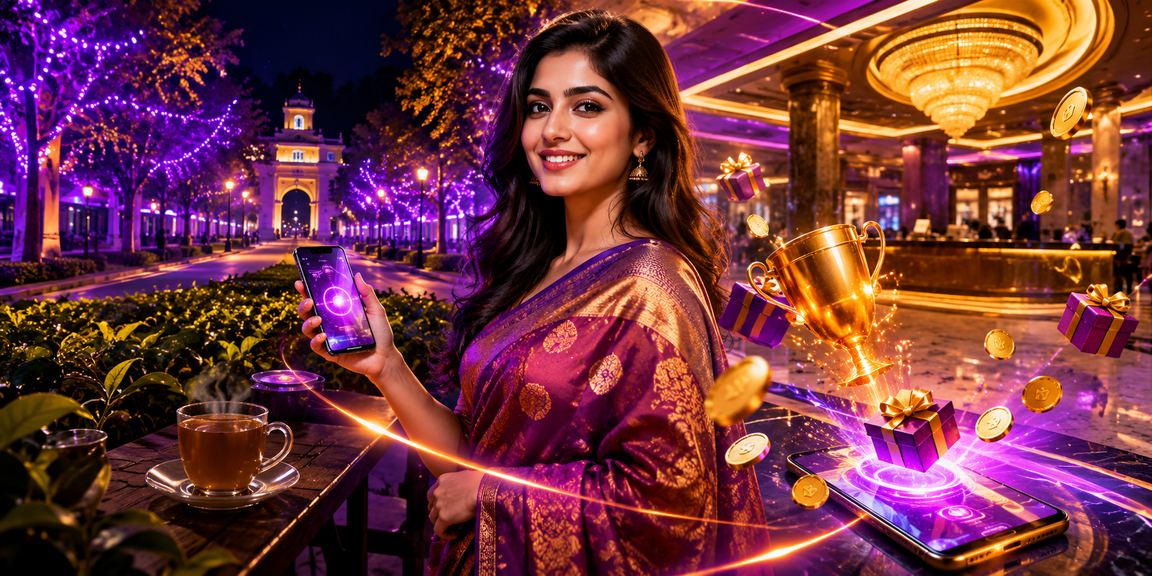রাজশাহীতে চা বাগানের পাশে মোবাইলে kkfb পেমেন্ট করছেন একজন ব্যবহারকারী